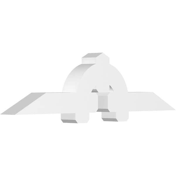 Ekena Millwork Ericson Architectural Grade PVC Gable Bracket, 72"W x 18"H x 6"D x 6"F, 6/12 Pitch GBP072X18X0606ERI00 - main